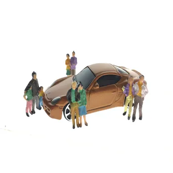 50Pcs HO skalė Nauja 1:87 Modelis TLayout dažyta Diorama Žmonės Keleivių skaičiai