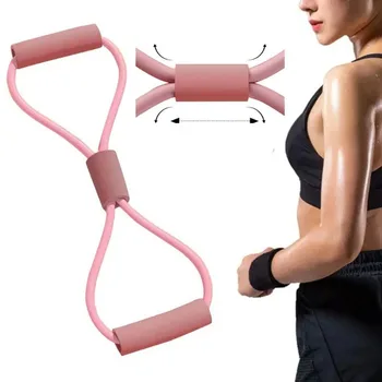 8 formos tempimo įtaisas Nugaros grožio jogos treniruočių įranga Elastinis krūtinės išplėtimas Įtempimo diržas Moteriška nugaros fitneso virvė