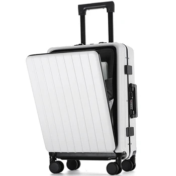 ABS PC Krepšiai su užtrauktuku arba aliuminio rėmo bagažas Aukščiausios kokybės aliuminio vežimėlis lagaminams moterims