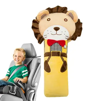 Animal Baby Automobilinės kėdutės priedai Galvos atramos Apsauga Automobilio diržas Vaikų saugos diržas Pagalvė Mielas animacinis filmas Saugos diržo lėlė