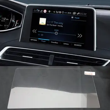 Automobilio GPS navigacijos grūdinto stiklo ekrano apsauga, skirta Peugeot 3008 5008 3008GT 4008 2017-2020 plieninė ekrano apsauginė plėvelė