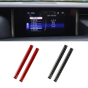Automobilių navigacija Apdailos lipdukai Lexus IS250 2013-2020 2vnt Decal Auto Interior Accessories Real Carbon Fiber