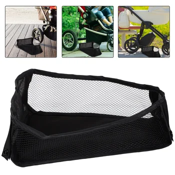 Baby Stroller Mesh Bag Wagon Bottom Storage Organizer for Bottle Basket Oxford Cloth Pouch Milk Universal Vystyklai