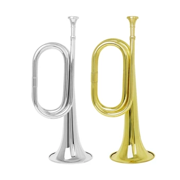 C Tonas reguliuojamas burnos instrumentas Sutirštintas žalvarinis vamzdelis bugle su kandikliu