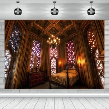 HKFZ Poliesteris Artimųjų Rytų kambario dekoras Fonas Viduramžių stiliaus fotografija Reklamjuostės parduotuvė Sienos magija Raganos dekoravimo fonas