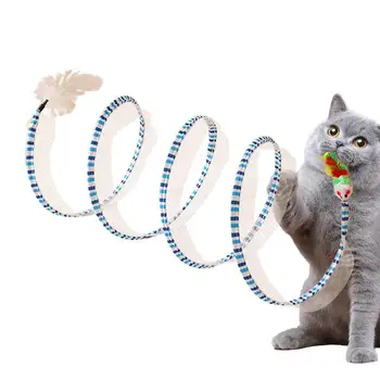 Katės tunelio žaislas Vidinis katės tunelis Žaislas Nešiojamas interaktyvus naminių gyvūnėlių nuotykių tunelis Žaislas Interaktyvūs Cat Springs žaislai katėms Šunims