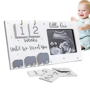 Kūdikio sonogramos paveikslėlio rėmelis Nėštumo dovana Kūdikio pranešimas Atmintinė naujoms mamoms Dady