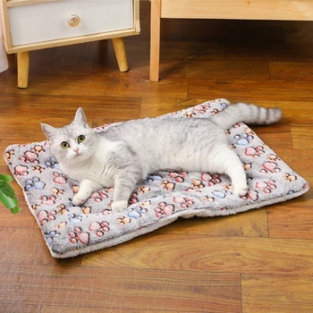 Minkšta ir miela animacinė antklodė rudens ir žiemos šilumai Šunų grindų kilimėlis Trijų sluoksnių sutirštintas katės miego kilimėlis Naminių gyvūnėlių produktai
