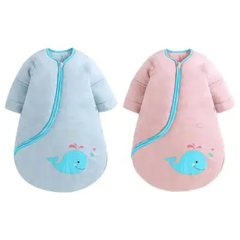 Naujagimis Šiltas miegmaišis Kūdikis nuimamas rankovėmis Apvyniojama pižama Žieminiai miegmaišiai