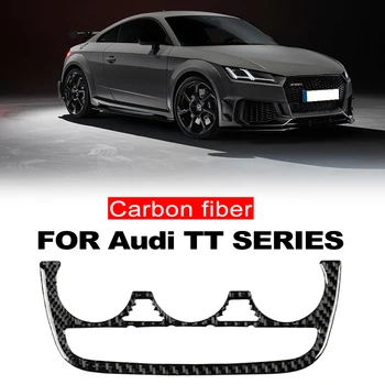 Oro kondicionavimo jungiklio lipdukas Atsparus dilimui Juoda skirta Audi TT 8n 8J MK123 TTRS 2008-2014 automobilių salono aksesuarai