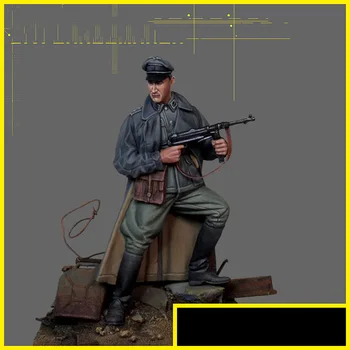 Unassambled 1/35 modernus kareivių stovas Dervos figūrinių miniatiūrinių modelių rinkiniai Nedažyti
