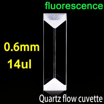 0.6mm kvarco fluorescencinio srauto kiuvetės elementas 14ul