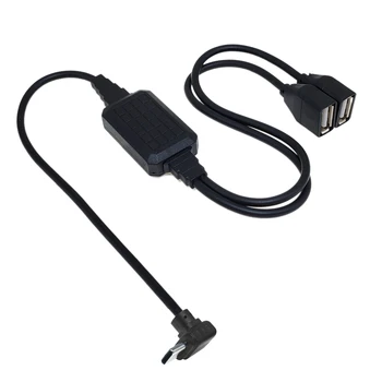 1 kištukas vyriškas 2 kištukas USB C tipo OTG išplėtimo ir paskirstymo duomenys kabelio apkrovos adapterio skirstytuvo keitiklis