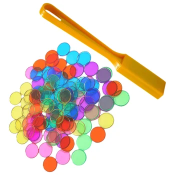 1 Nustatykite magnetinę lazdelę Apvalūs lustai Žaislų skaičiavimas Spalvų rūšiavimas Žaislas Vaikams Lavinamasis žaislas