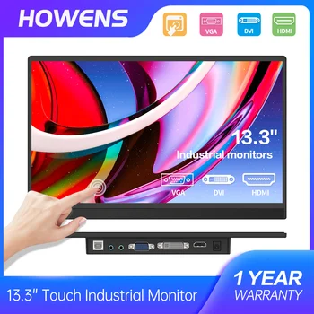 13.3 colių jutiklinis monitorius 1080P FHD 1920 * 1080 Tinka biuro namų darbui ir mokymuisi Žaidimai suderinamas su HDMI VGA USB AV