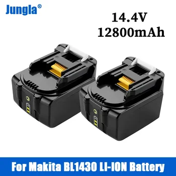 14.4V 12.8Ah grąžtų baterija Makita BL1430 keičiama įkraunama ličio jonų LXT200 BL1415 194558-0 194559-8 194066-1