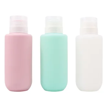 1PC 200ml silikoninis kelioninis buteliukas nešiojami daugkartinio užpildymo buteliukai šampūnui Kūno plovimo losjonas Kosmetika Lauko kelioninis konteineris