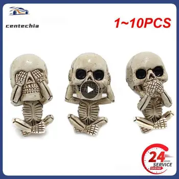 1~10PCS Kaulų kaukolė Vaiduoklis Automobilis Oro gaiviklis Ventiliacijos spaustukas Žmogaus kūno skeletas Aromaterapija Derva Automobilis Kvepalai Difuzorius Automobilio kvapas