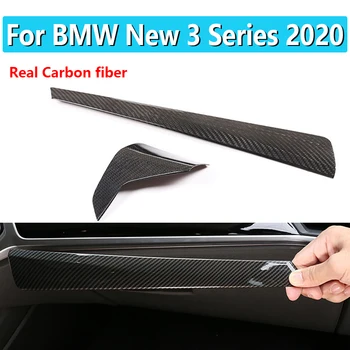 2 dalių tikro anglies pluošto centrinio valdymo prietaisų skydelio dangtelis BMW New 3 Series 2020