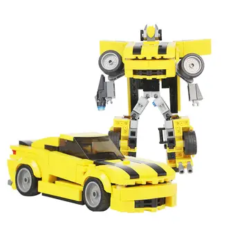 2-in-1 Roboto automobilio modelis 251 vnt. Konstravimo žaislų rinkinys iš TV laidos 