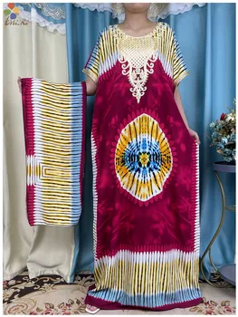 2023 Naujosios Afrikos moterys trumpomis rankovėmis Dashiki Dresign Atspausdinta gėlių laisva Boubou Maxi Islam laisvalaikio suknelė Afrikos vasaros drabužiai