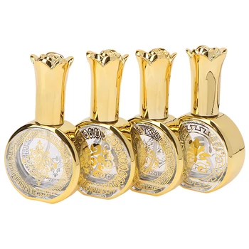 20ml Prabangus kvepalų purškimo buteliukas Tuščias stiklinis purkštuvas Kelioninis auksas Galvanizuotas Kosmetinis butelio mėginio buteliukai Pakartotinai užpildomi