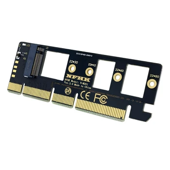 2X išplėtimo kortelė M.2 NVME SSD į PCIE 3.0 x16 / x8 / x4 darbalaukio SSD adapterio kortelės palaikymas 2230 2242 2260 2280 dydžio SSD