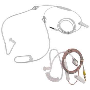 3.5 mm stereofoninio oro vamzdžio laidinės ausinės ir nuo radiacijos apsaugančios paslėptos akustinio vamzdžio ausinės 3.5 mm oro vamzdžio ausinės