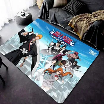 3D Anime B-Bleach spausdintas grindų kilimėlis kilimas 15 dydžių Svetainė Miegamasis Naktinė palangė Vonios kambario grindų kilimėlis Namų dekoravimas