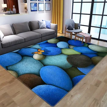 3D gėlių drugelio kilimas svetainei mielas spausdintas grindų kilimėlis miegamasis naktinė sofa zonos kilimėlis neslystantis durų kilimėlis Alfombras