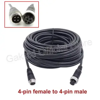 4-Pin M12 Aviation Video Extension Cable 1M 2M 5M 7M 10M 15M 20M for CCD Reversing Camera Camper Trailer