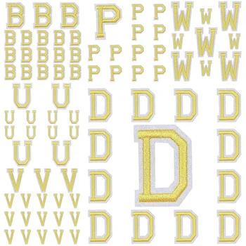 5vnt/loto skaitmenų raidžių pleistrai drabužiams Aukso biri geležis abėcėlėje Termokolantas Dygsnio striukių paketų rinkiniai Siūti siuvinėtą