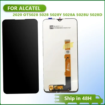 6.22 colio lcd Alcatel 1S 2020 OT5028 5028 5028Y 5028A 5028U 5028D LCD ekrano jutiklinio ekrano skaitmeninimo priemonės pakeitimas