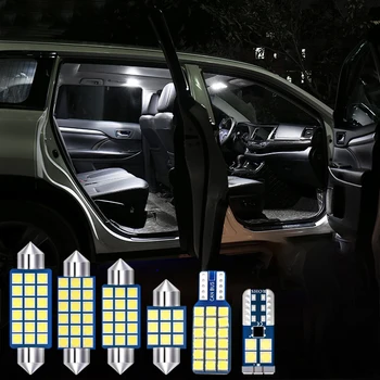 8vnt LED lemputės Automobilių salono žibintai Kupolas Skaitymo lemputės Bagažinės šviestuvai Volkswagen VW Tiguan 2 MK2 2016-2018 2019 2020 Priedai