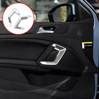 ABS Chorme automobilio vidinių durų langų rankenų rėmo dangtelio apdailos lipdukas Peugeot 408 308 308s 2014 - 2019 stiliaus aksesuarai