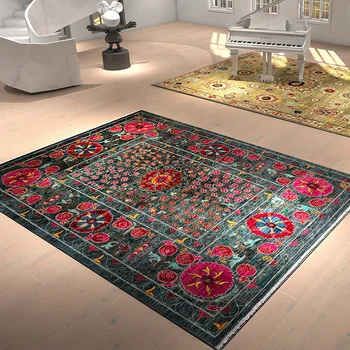 Amerikietiško persų rašto kilimai svetainei Vilos salės koridoriai Ilgi grindų kilimėliai Miegamasis Plaunami dideli neslystantys kilimėliai