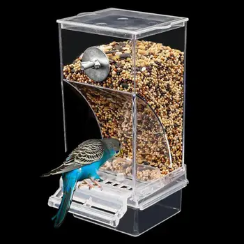 Automatinis pakabinamas paukščių tiektuvas skaidrus gana lengvai užpildomas ergonomiškas dizainas Paukščių maisto konteineris platus pritaikymas sodui