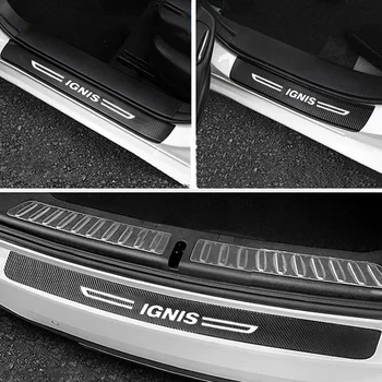 Automobilio durų slenksčio slenkstis Apsauga nuo įbrėžimų juosta Vandeniui atsparūs lipdukai Apsauginė plėvelė Suzuki IGNIS logotipo pedalų apsaugai Juostelių stilius