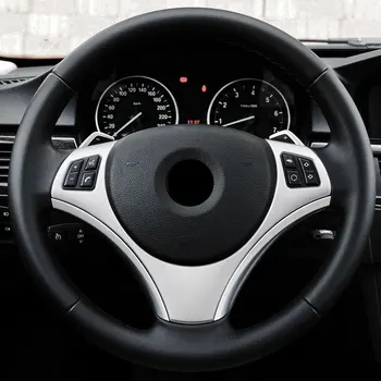 Automobilio vairo skydelio jungiklio rankenėlės dangtelio lipdukai Rėmo apdaila BMW E90 3 serija 2005 - 2012 m. BMW E87 1 serija 2004 - 2011