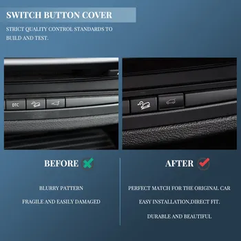Bagažinės dangčio galinio bagažinės jungiklio mygtuko dangtelis BMW X5 E70 2006-2013 X6 E71 2008-14