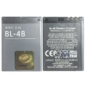 Baterija BL-4B BL-4C BL 5C/5CA/5CT/5J/5K/6F/6P/6Q BLC-2 BP-6MT Nokia N76 1325 N72 1280 C5 X9 N85 N78 6500 6700 3410 N82 1112