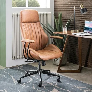 Biuro kėdė Namų biuro stalo kėdė Moderni kompiuterio kėdė Aukšta nugara Juosmens palaikymo vadovas