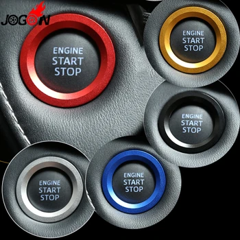 Car Push Start Stop Engine Button Ring Cover Apdailos lipduko dekoracija Toyota 86 GT86 FT86 Scion FR-S Subaru BRZ 2013-2018