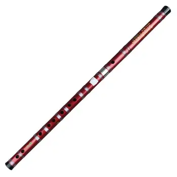 CDEFG raktas Raudona fleita rankų darbo bambuko fleita Muzikos instrumentas Profesionali fleita Dizi su juoda linija taip pat tinka pradedantiesiems