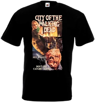City Of The Walking Dead marškinėliai Juodas filmo plakatas Visų dydžių šaunūs 