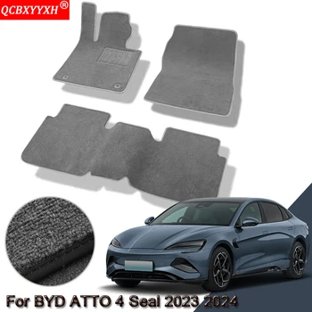 Custom Car Floor Kilimėliai BYD ATTO 4 Seal 2023 2024 Neperšlampami neslidūs grindų kilimėliai Vidinės apsaugos kilimai Kilimėliai Aksesuaras