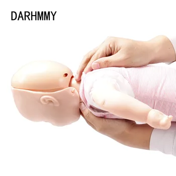 DARHMMY kūdikio infarkto modelis Kūdikių kvėpavimo takų obstrukcijos mokymas Manekeno CPR Užspringimo manekeno medicinos mokymo priemonė