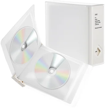 Diskas CD laikymo dėklas Nešiojama knygelė CD rankovės laikymo laikiklis DVD organizatorius namų bendrabučio biurui
