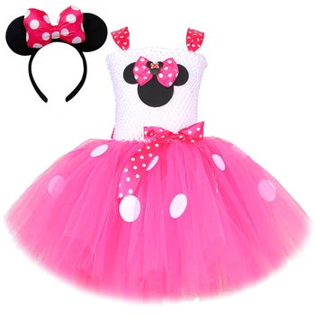 Disney Pelytės Minnie kostiumas mergaitėms Kalėdų Helovinas Tutu suknelė Apranga Vaikų gimtadienio tortas Smash Apranga Animaciniai drabužiai