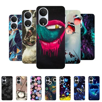For Honor X7 2022 Case CMA-LX2 Bumper TPU Silicone Soft Shockproof Back Cover for Honor X7 X 7 Case HonorX7 Funda Cartoon